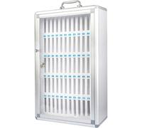 Transparent Handy Storage Cabinet Secure Lockable Locker Box for Schools Factories & Testing Numbered Compartments (Size: 60) - & nized Solution