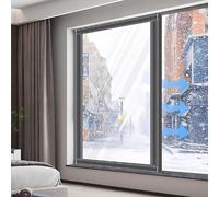 Transparent Heat-Insulating Window Film,Cold-Proof Curtain for Winter EVA Insulating,Easy to Open for Home Ventilation Reusable Thermo Cover Thermal Protection