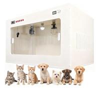 Transparent Heating Brooder Box for Puppies and Kittens, Adjustable Temperature Control with Breathable Design, Ideal for Newborn Pet Care and Incubation