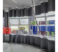 Transparent Heavy-Duty Tarpaulin - Outdoor Waterproof Panel CurtainsVinyl Side Panels & Grommets 1.2x2.5m Transparent Fabric for Garden Party or Camping Use