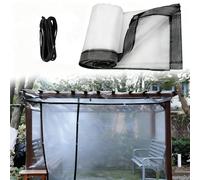 Transparent Heavy Duty Tarpaulin, Waterproof, Windproof, Tear-Resistant Clear Cover, For Patio Enclosures, Porch, And Deck(6X12 Ft)