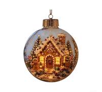 Transparent Holiday Bauble 12cm Unique Festive Design(8)
