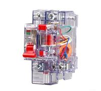 Transparent Housing 1 Pole Circuit Breaker 6A to 63A Designed for Overload Short Circuit and Earth Leakage Protection in Low Voltage Systems (16A)