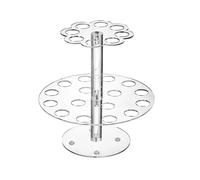 Transparent Ice Cream Stand Cake Cone Holder Baking Kitchen Tools Acrylic Wedding Buffet Food Display with 2 Layer