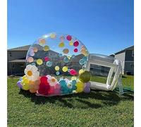 Transparent Inflatable Bubble House, Inflatable Bubble Camping Tent/White Bubble House/Inflatable Bubble Tent With Tunnel/Blower(500cm)