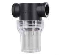 Transparent Inline Mesh Strainer for Water Pump Garden Irrigation 40 80 Mesh Filter Screen 1/2 3/4 1 Inch Female Thread(3/4inch 40 Mesh)
