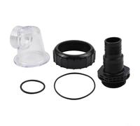 Transparent Insert Pre-Filter Lid, 5-Piece Kit for SPS25 SPS50 SPS75 SPS100 Pump, ABS Cover Assembly with O-Rings and Screw Fitting for Easy Pool Maintenance and for Clear Water Circulation