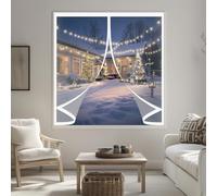 Transparent Insulated Curtain 90 x 56 cm Weatherproof Winter Warm Screen, Warm Winter, Windproof Waterproof Thermal Magnetic Screen Curtain for Balcony, Patio, A