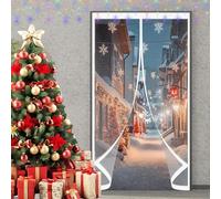 Transparent Insulated Door Curtain 152 x 260 cm Weatherproof Winter Warm Screen, Warm Winter, Windproof Waterproof Clear Magnetic Door Curtain for Balcony Patio, A