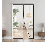 Transparent Insulated Door Curtain 170x195 cm, Magnetic Thermal Door Cover Screen Door Self-Closing Privacy Door Screen Hands Free for Patio, Kitchen, Bedroom, Air Conditioner Room