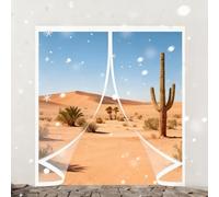 Transparent Insulated Door Curtain 200 x 225 cm Weatherproof Winter Warm Screen, Warm Winter, Windproof Waterproof Windproof Door Screen Cover for Bedroom Kitchen, A