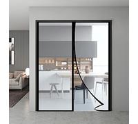 Transparent Insulated Door Curtain, Magnetic Thermal Door Cover Screen Door Self-Closing Privacy Magnetic Screen Door Hands Free for Patio, Bedroom, Air Conditioner Room, Fits Doors up to 60" x 80"