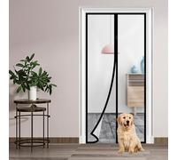 Transparent Insulated Door Curtain，Skloopearg Magnetic Thermal Door Screen Auto Closer Fits Doors Up to 36" x 82", to Keep Warm in Winter Cool in Summer for Air Conditioner Room, Kitchen, Bedroom