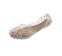Transparent Jelly Platform Sandals For Flat Wire Net Beach Sliders With Open Toe And Clear Straps For Summer Comfort Relaxed Style, Happy Feet