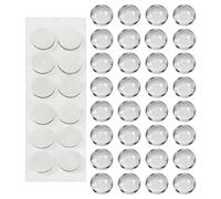 Transparent Keycaps - Round Keyboard Stickers, Raised Key Covers with Magnification Function, Highly Transparent Typing Help Keys | Smooth Touch Accessories for Women