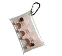 Transparent Keychain Coin Holder Organizers Sorter Wallet Japanese Yen Purse Wallet Money Bag Card Sleeves Keychain Coin Purses