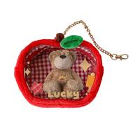 Transparent Keychain - Portable Storage Box for Small Dolls | 3D Cartoon Case with Stars Decor, Backpack and Travel Accessories for and Adults, , Se référer au descriptif, Refer to description