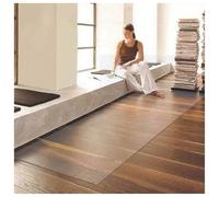 Transparent Kitchen Floor Mat Non-Slip PVC Area RugWaterproof 2mm Thick Scratch-Resistant 80x250cm (2.5ft x 8ft) for Home Use Perfect Under Table.