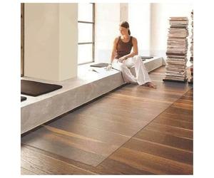 Transparent Kitchen Floor Mat Non-Slip PVC Area RugWaterproof 2mm Thick Scratch-Resistant 80x250cm (2.5ft x 8ft) for Home Use Perfect Under Table.