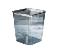 Transparent Large Capacity Trash Can For Kitchen Bathroom Bedroom And Office Household Waste Bin For Dormitory And Living Room Blue Small Size,Blue-S
