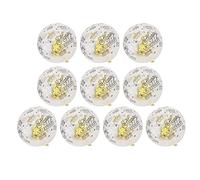 Transparent Latex Balloon Set, 10Pcs 12 Inch with Happy Birthday Words, Confetti Party Decorations - Durable Material, Colorful Sequin Options, Ideal for Weddings and Anniversari (golden confetti