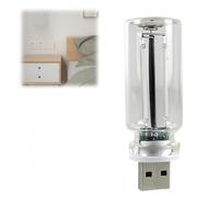 Transparent Led Light,Dimmable Usb Touch Control Led Lights,Usb Led Car Interior Atmosphere Light,Cute Interior Truck Lights,Portable Mini Ambient Light Retro Car L/amps,Glass Night Lights (Blue)