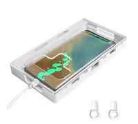 Transparent Lockable Phone Holder Case Box for Studying Working with Control and Charging Port to Stay Focused Phone Locker Box