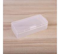 Transparent Lockable Plastic Storage Box Container for Cosmetics Hardware Parts Organizer for Small Accessories Rings Earrings Necklaces Makeup (18.2X8.8X4.5cm)