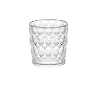 Transparent LOW TUMBLER "VANITY" PATTERN N°1
