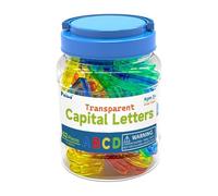 Transparent Lowercase Alphabet Letters 52Pcs Light Table Toys Sensory Play Manipulate Spelling Educational Toys for Kids Early Learning (Clear, 15x10x10cm)