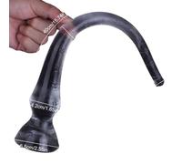Transparent M Super Long Anal Plug Dildo with Whip Tentacle and Suction Cup for G Spot, Flexible Realistic TPE Butt Plug Sex Toy for Adults, 1PC