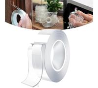 Transparent Magic Nano Tape,Double Sided Grip Reusable Home Tape Traceless Glue,Heavy Duty Double Sided Mounting Tape,Preferable Double Sided Tape,Magic Nano Tape for Home and Bathroom (1 Pcs)