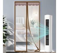 Transparent Magnetic Door Curtain, PVC Thermal Insulated Screen Door Curtain Magnet Waterproof Thermal Window Cover Keep Warm in Winter,Self-Closing,for Patio Balcony