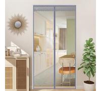 Transparent Magnetic Self-Sealing EVA Door Screen Winter Magnetic Windproof Thermal Door Curtain for Home,Office and Winter Kitchen Door Curtains Thermal (145x235cm)