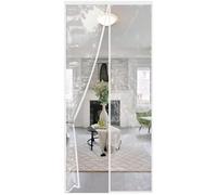 Transparent Magnetic Thermal Insulated Door Curtain,Cold Protection and Heat Protection in Winter, Ideal for Using Air Conditioners in Summer, Easy Adhesive (90x200cm)