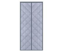 Transparent Magnetic Thermal Insulated Door Curtain Soundproof Oxford Plastic Basement Door Cover with Center Opening 110x200cm Energy Efficient Easy Install Draft Stopper Privacy Shield