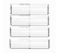 Transparent Magnetic Vent Deflector for Floor Ceiling Wall Registers, Adjustable Airflow Director with Strong Hold Install & Clean Plastic AC Air Guide for(4 sets)