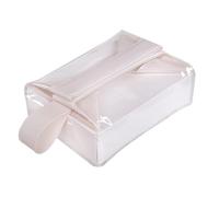 Transparent Makeup Bag - Travel Makeup Case with Magnetic Closure | Cosmetic Case for Home, Bathroom, Business Trip, Holiday, Women, Men, Frequent Travelers, Obvious Practicality, beige, Siehe