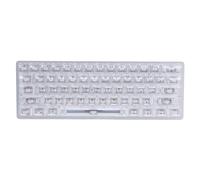 Transparent Mechanical Keyboard 61 Keys Hot Swap 19 Lights with Durable ABS Material for Gaming and Office
