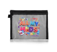 Transparent Medicine Travel Bag Pouch Medical Assistant Accessories Bag for Work Emergency Pouch for School Survival First Aid Kit for Camping and Hiking Pharmacy Nurse Doctor Gift Bags Med Pouches