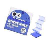 Transparent Memo Notes Pull Box, 80 Sticky Sheets for Reading Comments, Desk Sorting, Planner Labeling Aid Clear Memo Notes Translucent Annotation Paper Page Label Study Planner Reminder Sheets Desk