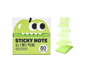 Transparent Memo Notes Pull Box, 80 Sticky Sheets for Reading Comments, Desk Sorting, Planner Labeling Aid Clear Memo Notes Translucent Annotation Paper Page Label Study Planner Reminder Sheets Desk