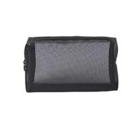Transparent Mesh Zipper Cosmetic Bag Women Necessary Organizer Fashion Small Large Black Toiletry Bags Makeup Pouch Case(B,*4)