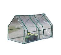 Transparent Mini Garden Portable Greenhouse, Outdoor Transparent PVC Warm House Cover, Mini Greenhouse for Raised Garden Bed with PE Cover and Roll Up Zipper Door Seedling, Plant Growing,(180*90*90CM)