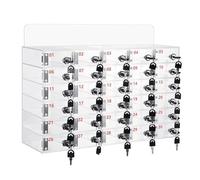 Transparent Mobile Phone Locker - Secure Desk Storage Box for Employees - Mobile Device Cabinet for Offices and Workspaces - nizational Solution for Workplace Productivity