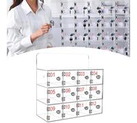 Transparent Mobile Phone Storage Cabinet - 40 Grid Acrylic with Locks, Ideal for Classrooms, Meeting Rooms, Labs & Gyms, 12 Compartments for Secure Storage.