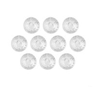 Transparent Mushroom Footswitch for Mooer Effects - 10 Pack Clear Plastic Guitar Pedal Buttons 23mm Diameter LED Visible