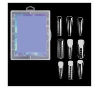 Transparent Nail 3pcs 120 Pcs/Set Clear Dual Forms False Nails Full Cover Quick Building Mold Tips Nail Extension Molds Upper Forms For Nails Tips False Nails(Style-F)