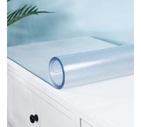 Transparent Non-Slip Table Protector Film 90 x 130 cm Matt h 3 mm Thick Custom Cut Sizes for Ultimate Protect and Sle.