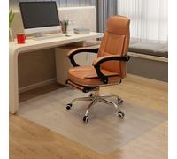 Transparent Office Chair Mat for Hard Wood Floors 75cm 90cm 110cm 120cm Clear Non Slip Floor Protector Mat, Rectangular Desk Table Pad Mat, Easy Clean for Home Office Rolling Chair